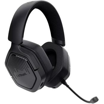 Trust Беспроводные игровые наушники 25491, 280g, 20h, 50mm, 104dB, Bluetooth, съемный микрофон, 2 динамика (25491)