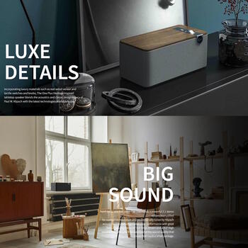 Активная Bluetooth 2.1 колонка 60 W bi-amp USB-C AUX 55 Hz-20 kHz The One Plus Орех (Walnut) 1071965 KLIPSCH (1071965)