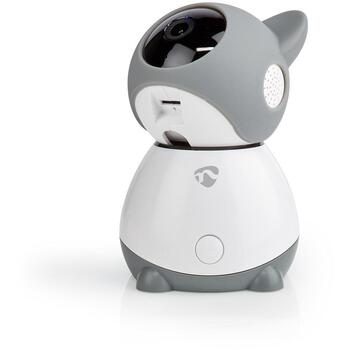 Nedis Видеоняня WIFICI30CGY, Full HD 1080p, 2 Мп, 105°, 10м, Wi-Fi, microSD, 5В DC, 1А, 5Вт (WIFICI30CGY)