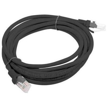Lanberg patch kabelis CAT.5E UTP PCU5-10CC-1000-BK, 10 m, melns, RJ-45, U/UTP, 100 MHz, 1 gab. (PCU5-10CC-1000-BK)