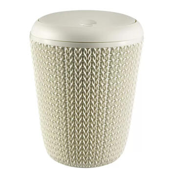 Vannas istabas atkritumu spainis Knit 7L Ø22x30cm balts 0800777X64 Curver (0800777X64)