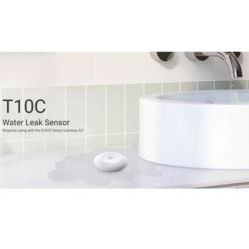 EZVIZ T10C датчик протечки воды CS-T10C, Zigbee 3.0, 0.5mm, IP67, CR2032, 1 год, Apple HomeKit, совместим с A3 (CS-T10C)