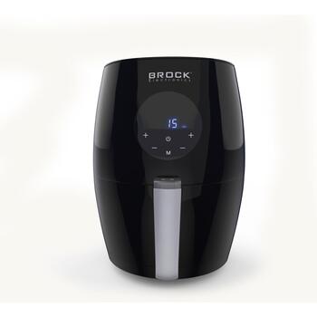 Brock AFD 3502 BK аэрофритюрница, 3,5 л, 1200 Вт, 80–200 °C, цифровой дисплей, таймер 60 мин, 6 программ, антипригарное покрытие (AFD 3502 BK)