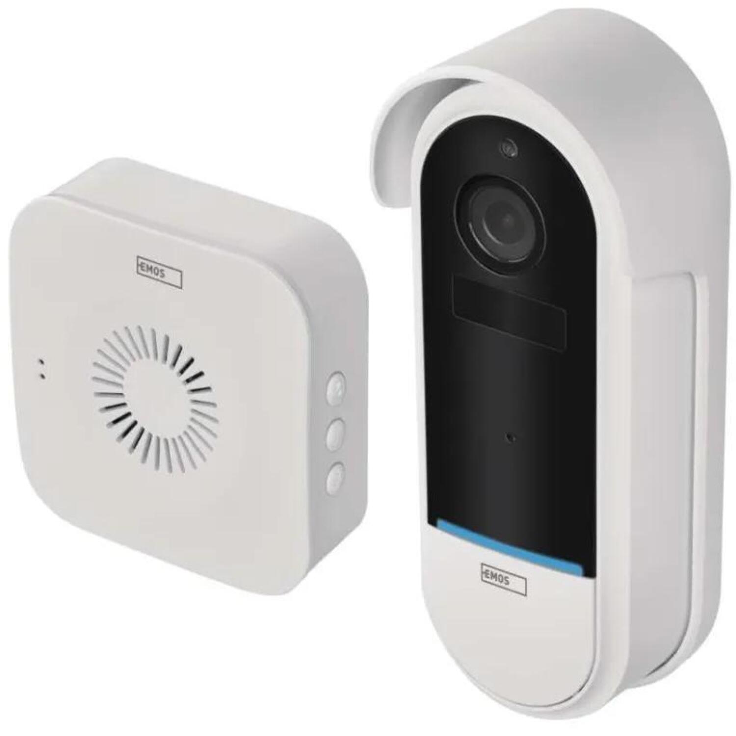 Emos Умный дверной звонок IP-15S H4032, 6700 мАч, IP65, 135°, 1080p, двусторонняя связь, ночное видение (H4032)
