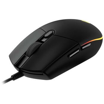 Logitech USB оптическая мышь G102 910-005823, 8000 DPI, 6 кнопок, RGB подсветка, 2.1m кабель (910-005823)