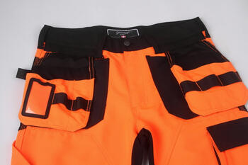 Pesso Hi-Vis bikses Uranus Flexpro KD135OR_C50, CL2, oranžas, C50, 320g/m², EN ISO 20471 (KD135OR_C50)