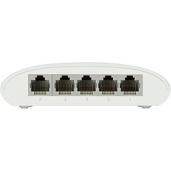 D-Link сетевой коммутатор DGS-1005D/E, 5x 10/100/1000 Mbps, неуправляемый, L2, настольный, QoS, Jumbo кадры, MDI/MDI-X (DGS-1005D/E)