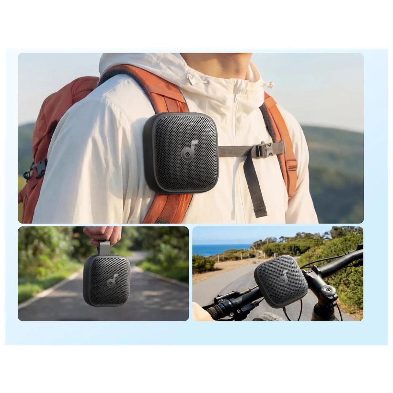 Anker Soundcore колонка Boom Go 3i D5103010, 15 Вт, Bluetooth 6.0, 24 ч, водонепроницаемая, портативная, черная (D5103010)