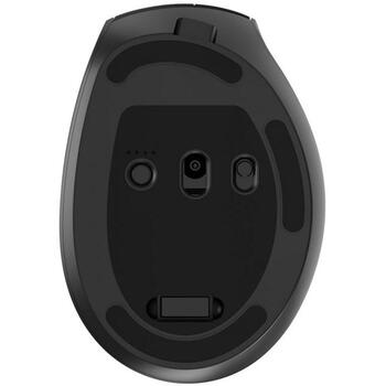 Gembird MUSW3-9B-01 bezvadu ergonomiska pele, 2400 DPI, 9 pogas, 2.4G+BT+USB, melna (MUSW3-9B-01)