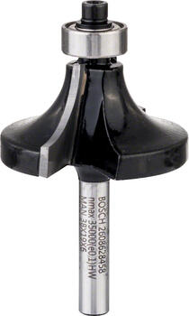 Noapaļošanas frēze 6 mm R1 12,7 mm, D 38,1 mm, Rokas frēzēm, malu frēzēm NOAPAĻOŠANAS FRĒZE STANDARD FOR WOOD, 2608628458, BOSCH (2608628458)