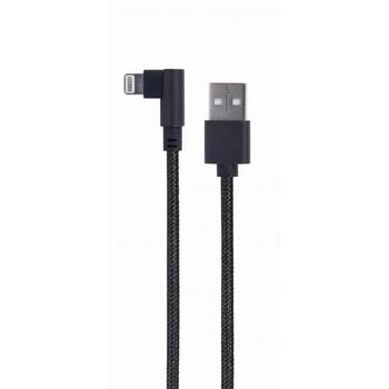 Gembird кабель Lightning на USB 0.2м, черный, USB Type-A (мужской) (CC-USB2-AMLML-0.2M)