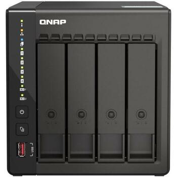 Qnap glabāšanas tornis TS-453E-8G, 8GB RAM, 4 disku vietas, 2.5GbE, 2 HDMI, 2 M.2, 4 SATA, 90W adapteris (TS-453E-8G)