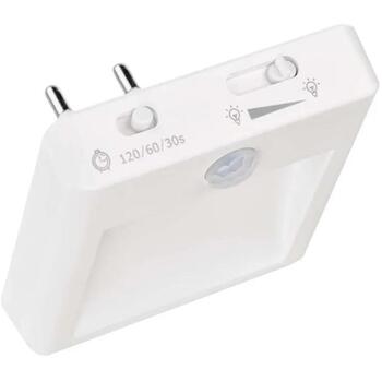Emos LED Ночник P3319, 230 V, 0,5 W, 15 lm, 5 м, теплый белый свет, фото датчик, датчик движения, регулируемый режим (P3319)