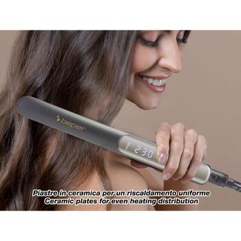Beper Утюжок для волос P301PIS200, 130°C - 230°C, 6 режимов, 33.5mm пластины, автоотключение, поворотный шнур (P301PIS200)