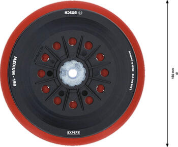 Slīpēšanas pamatne 150mm,Medium, Multi-hole, Ekscentra slīpmašīnām EXPERT MULTIHOLE BALSTA DISKS, 2608900010, BOSCH (2608900010)