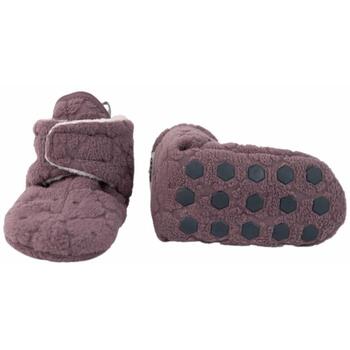 Lodger Slipper Folklore Fleece тапочки SL 330_6-12, 6-12m, 100% полиэстер, Velcro, для девочек, коричневый/фиолетовый (SL 330_6-12)