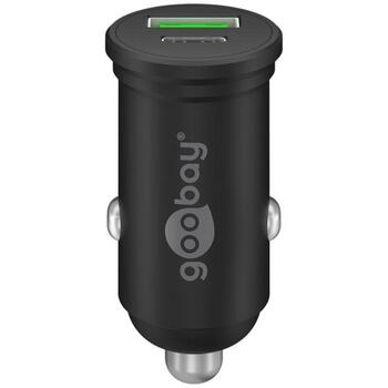 Goobay automašīnas strāvas adapteris, 61739, 45 W, 5/9/12/15/20 V, 2x USB, Power Delivery, Qualcomm Quick Charge (61739)