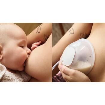 Philips Avent Hands-free односторонний электрический молокоотсос SCF531/11, 24 режима, USB-C, 85 сосательных движений/мин, силикон (SCF531/11)