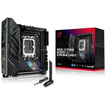 Asus Материнская плата STRIXB760-IGAMINGWIFI LGA 1700, DDR5 64 ГБ, 2 DIMM, 2.5 Гбит Ethernet, Wi-Fi 6E, 4 SATA III, 6 HDD/SSD (STRIXB760-IGAMINGWIFI)
