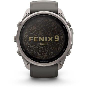 Garmin умные часы Fenix 9 Pro 010-04336-21, 47мм, титановый корпус, AMOLED 1,4