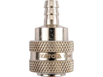 Yato ātrsavienotājs YT-2397, 8 mm, 55 mm, Q235 tērauds, nikelēts, GRD sērija, standarta PT gaisa pieslēgums (YT-2397)