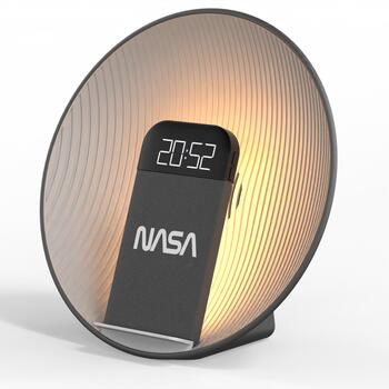 Nasa Bluetooth Динамик/Будильник/SPC600, 5W, Qi 15W, LED свет, USB-C кабель (SPC600)