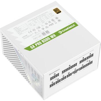 Gamemax barošanas bloks GX PRO 850G WH, 850 W, Zelta, Moduļu (GX PRO 850G WH)
