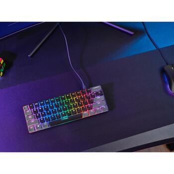 Trust Клавиатура GXT 867 ACIRA 60% 1.8 м USB Механическая QWERTY 61 клавиша RGB подсветка, черная (24882)