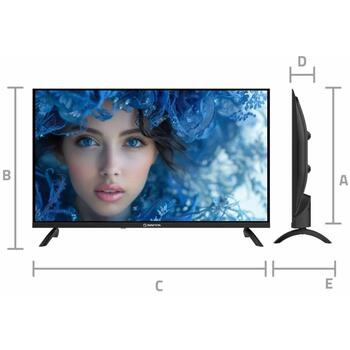 Manta televizors MATV001LHN32, 32 collas, 1366 x 768, 3000:1, 30000:1, 2x8 W, 2xUSB 2.0, 2xHDMI, 1xCI+, viesnīcas režīms (MATV001LHN32)