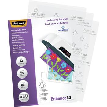LAMINATOR POUCH IMAGELAST/A4 80 25PCS 5396205 FELLOWES (5396205)