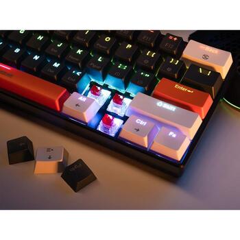 Tracer клавиатура TRAKLA47873, 61 клавиша, USB, механическая, RGB подсветка, 50 млн нажатий, анти-гостинг, серая (TRAKLA47873)