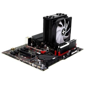 Xilence CPU dzesētājs M704PRO.ARGB XC056, 120mm, 1500RPM, 12V, FDB, melns, 4x6mm vara siltuma caurules (XC056)