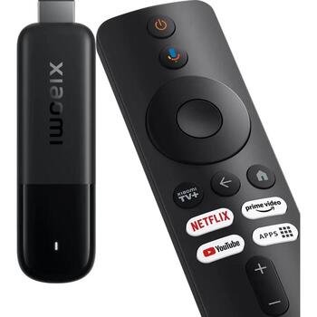 Xiaomi TV Stick HD (2nd Gen) PFJ4211GL, 4K, HDR10+, Dolby Audio, DTS:X, Bluetooth, balts (PFJ4211GL)