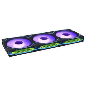 Lian Li Datora ventilators 14SLIN1W1B.00, 140mm, 1800RPM, 0.18A, 3.45mmH2O, FDB, 62 LED, melns (G99.14SLIN1W1B.00)