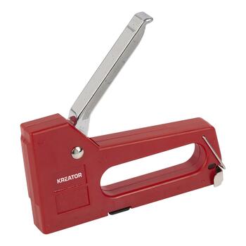 Kreator ручной степлер KRTH00001, 4-8mm, 11.2mm, 0.75mm, металлический корпус, эргономичная рукоятка, фиксатор рукоятки (KRTH00001)