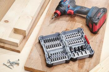 Divpusēju skrūvgrieža uzgaļu komplekts, izturīgs S2 tērauds, 65 mm, 9 gab., 2608522334, BOSCH (2608522334)