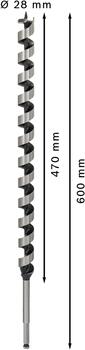 Urbjmašīnām/skrūvgriežiem, triecienurbjmašīnām/triecienskrūvgriežiem PRO WOOD SPIRĀLURBIS BOSCH 2608585725 (2608585725)