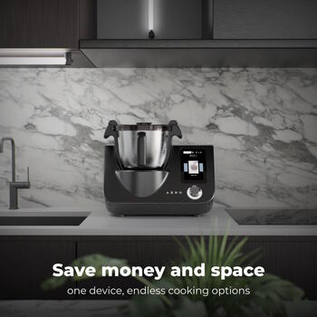 Smart Cooking Robot CR1S: bowl 3.5 L, 8 automatic program, 12 speeds, 1000 W (Heating Power), 600 W (Motor Power), Temperature range: 37-130°C, Built-in Kitchen Scale (ACR0001S)