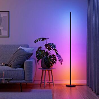 Nanoleaf Grīdas lampa Smart Matter WiFi N7204K02-1FL, 22 W, RGBW, 1700 lm, 25000 h, IP20, SmartThings, Google Assistant (N7204K02-1FL)