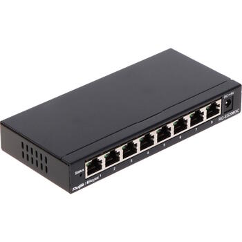 Ruijie Reyee RG-ES208GC | 8-портовый Гигабитный Умный Коммутатор с Облачным Управлением — Чёрный Корпус (RG-ES208GC)