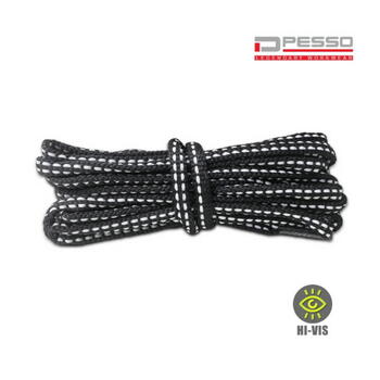 Pesso Шнурки RAISTHIV150, 150 см, hi-vis, черные (RAISTHIV150)