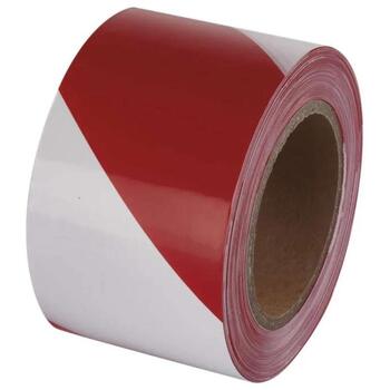 Emos Ограждающая лента F87525, 250 м, 75 мм, красная/белая, LDPE, без надписи, 0,03 мм, 1 шт. с бумажным механизмом (F87525)