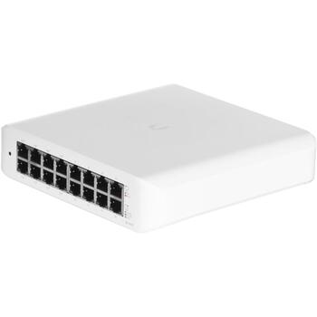 Ubiquiti UniFi коммутатор USW-Lite-16-PoE, 16 Gigabit RJ45 порты, 8 PoE+ порты 30 W, 45 W PoE бюджет, L2 (USW-Lite-16-POE)