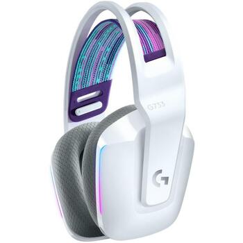 Logitech austiņas G733 981-000883, bezvadu, 20 m, 29 h akumulatora darbības laiks, 20 - 20000 Hz, multikoloru apgaismojums (981-000883)