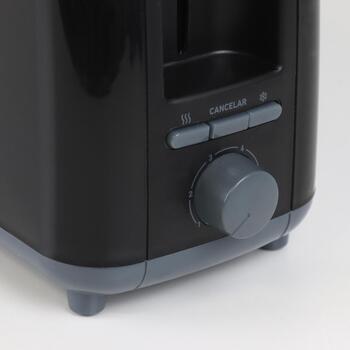 Jata Tosteris JETT1579, 900 W, melna, elektroniskā vadība, termoizolēts korpuss, atkausēšanas funkcija, izņemama drupaču paplāte (JETT1579)