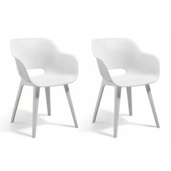 Keter Садовый стул 2 шт. Akola 29207305400, 4кг, 56,7 x 55,8 x 81см, 110кг (29207305400)