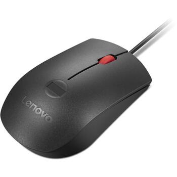 Lenovo USB datorpele Gen3 4Y51S24029, 2000 dpi, optiskā, 3 pogas, pirkstu nospiedumu lasītājs, USB-A (4Y51S24029)