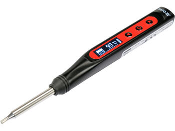 Yato портативный цифровой паяльник YT-82490, 18-65 W, 90-480 °C, T12, OLED, USB Type-C, 5-10 с, 3 А, 24 В пост. тока, ±2 °C, QC/PD (YT-82490)