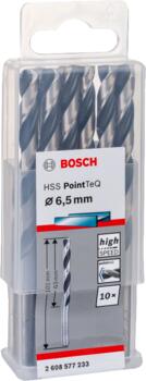 Urbis metālam PointTeQ 6,5 x 63 x 101mm, 10 gab., Urbjmašīnām/skrūvgriežiem POINTTEQ HSS SPIRĀLVEIDA URBIS, 2608577233, BOSCH (2608577233)