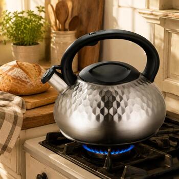 Brock MWK 004 La Cuisinette чайник, 2,5 л, 3 л, нержавеющая сталь, для индукции, со свистком (MWK 004)